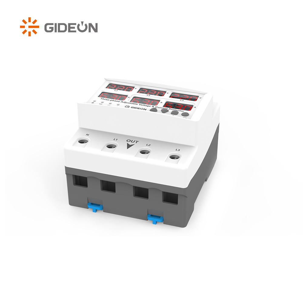 GD-V598-63A DIN RAIL TIPE Трехфазное автоматическое чрезмерное напряжение и протектор недостатки