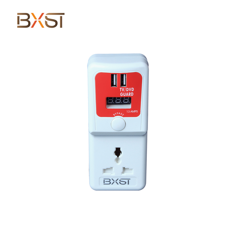 BXST TV Guard UK Plug Automatic Protector с USB V187-D-USB