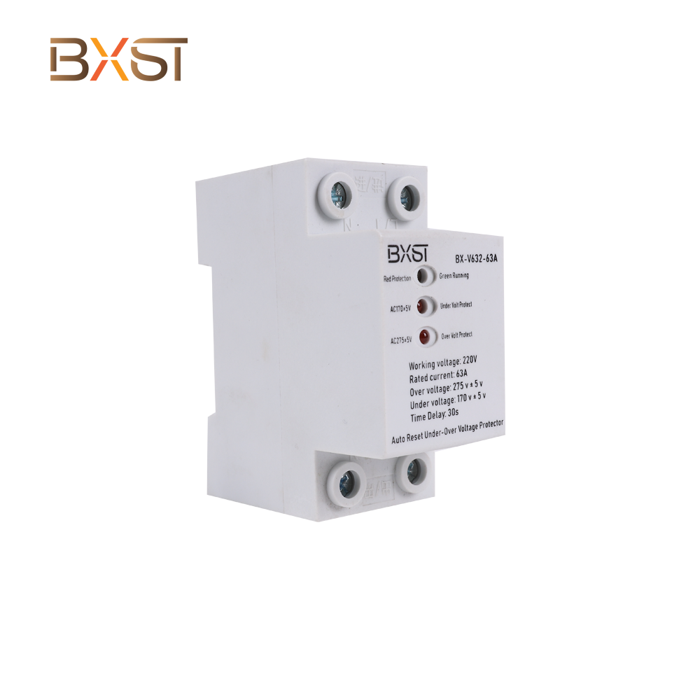 Квалифицированные DIN Rail 3-фазовые защитники напряжения для дома V632-63A