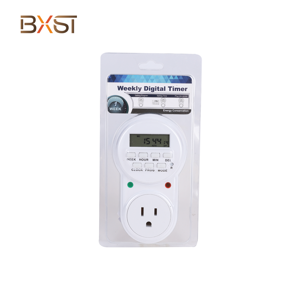 BXST Economical Smart Digital Programmable Timer Plug T058-US