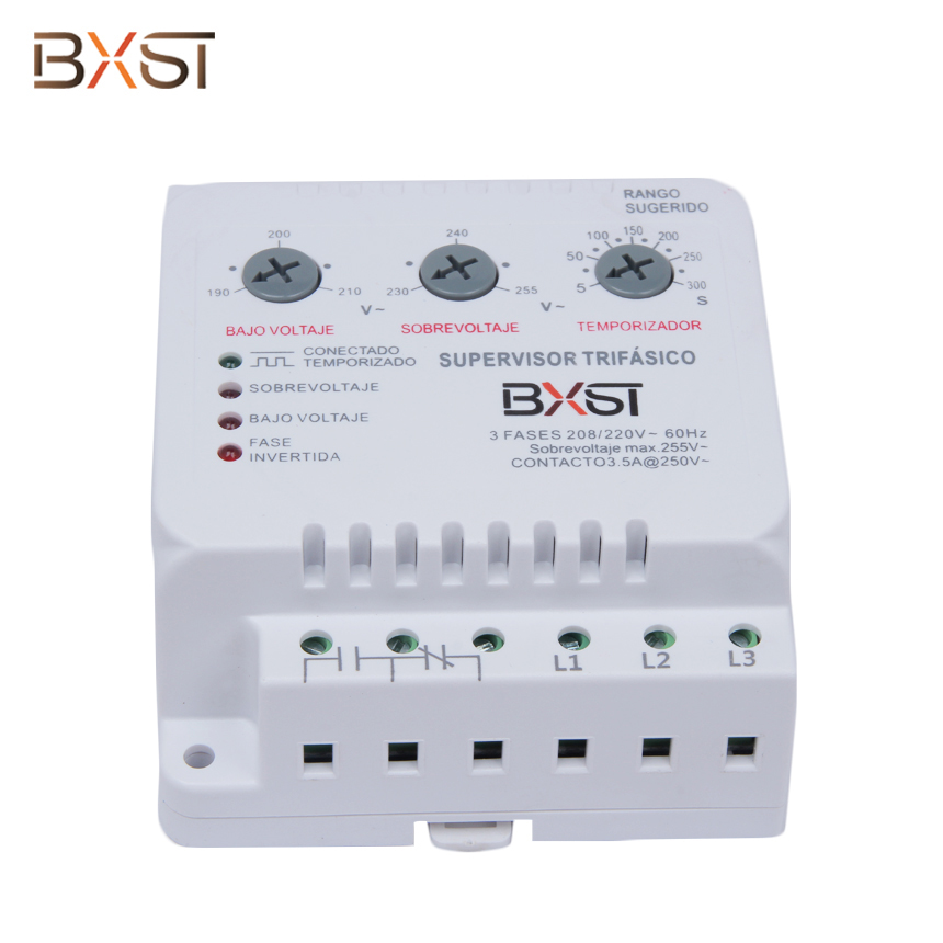 BXST Clevied Din Rail 3 -фазовые защитники напряжения для домашнего холодильника v086